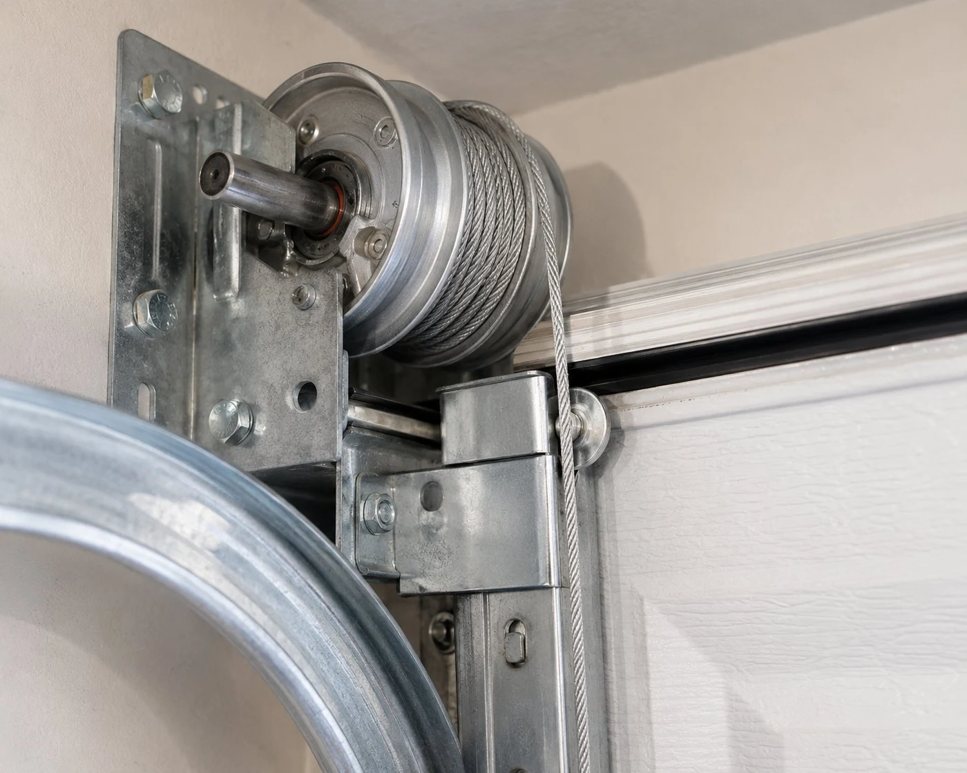 Garage door cable repair Columbus Ohio — cable drum and cable