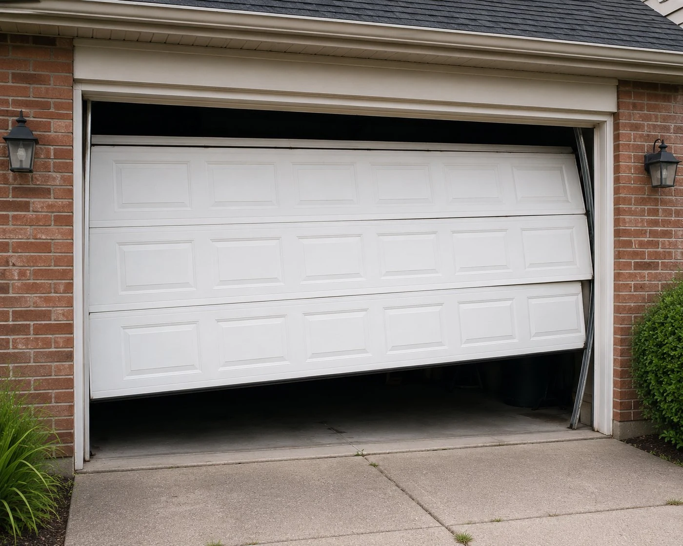 Garage door off track Columbus Ohio